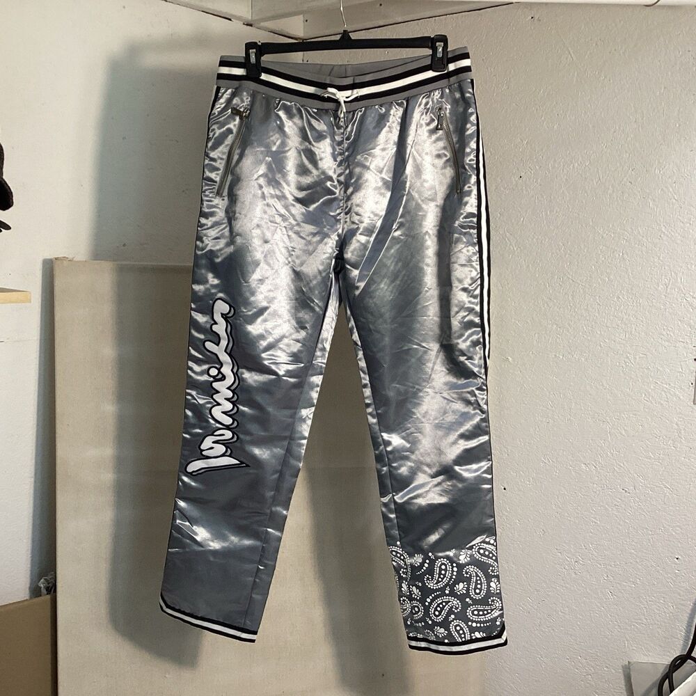 headgear classics nostalgia pant 2XL silver paisley print cuffs side branding